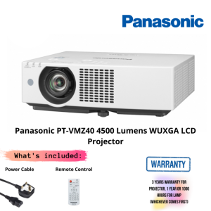 Panasonic PT-VMZ40 4500 Lumens WUXGA LCD Projector