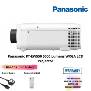 Panasonic PT-EW550A 5000 Lumens WXGA LCD Projector