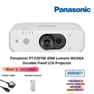 Panasonic PT-FZ570E 4500 Lumens WUXGA Durable Fixed LCD Projector