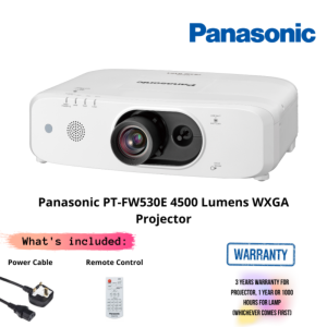 Panasonic PT-FW530E 4500 Lumens WXGA Durable Fixed LCD Projector