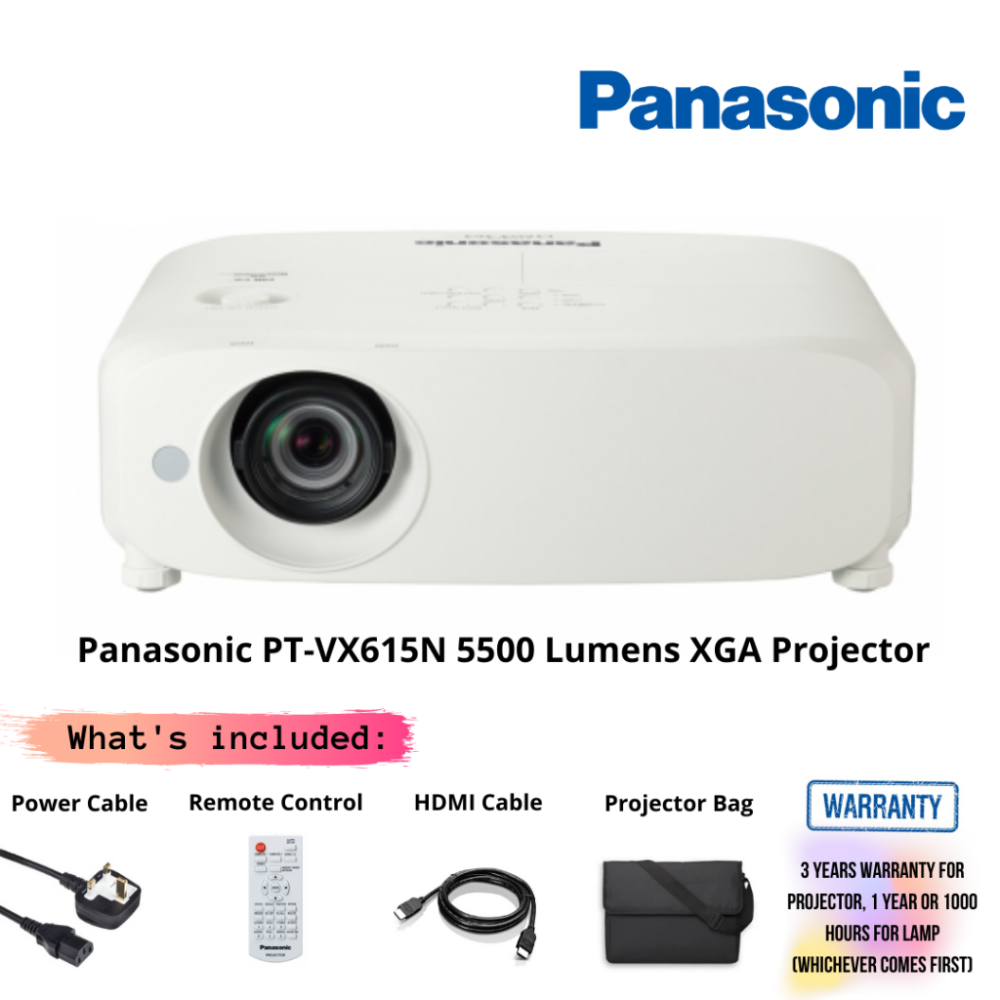 Panasonic PT-VX615N 5500 Lumens XGA Projector – GS Premium Stores