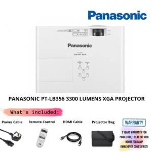 online-img-2024-12-16T111121.011.png PANASONIC PT-LB356 3300 LUMENS XGA PROJECTOR