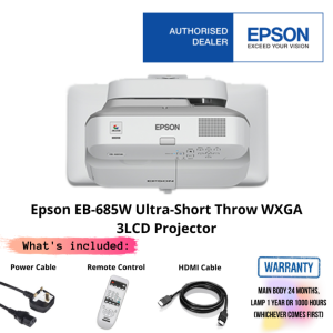 Epson EB-685W Ultra-Short Throw WXGA 3LCD Projector