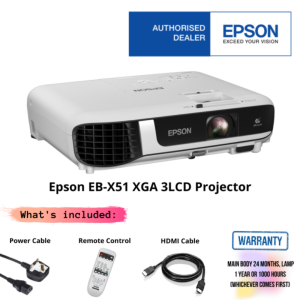 Epson EB-X51 XGA 3LCD Projector