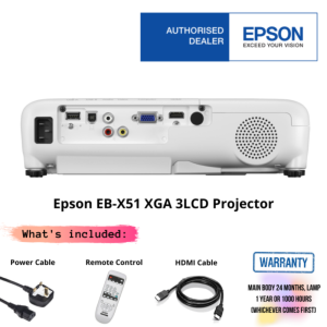 Epson EB-X51 XGA 3LCD Projector