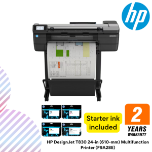 HP DesignJet T830 24-in (610-mm) Multifunction Printer (F9A28E)