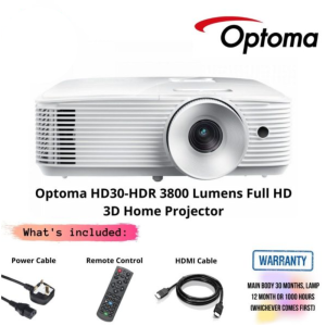 Optoma HD30-HDR 3800 Lumens Full HD 3D Home Projector