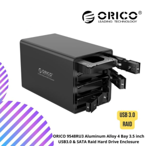 ORICO 9548RU3 Aluminum Alloy 4 Bay 3.5 inch USB3.0 & SATA Raid Hard Drive Enclosure
