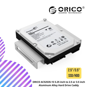 online-img-97.png ORICO AC52535-1S 5.25 inch to 2.5 or 3.5 inch Aluminum Alloy Hard Drive Caddy