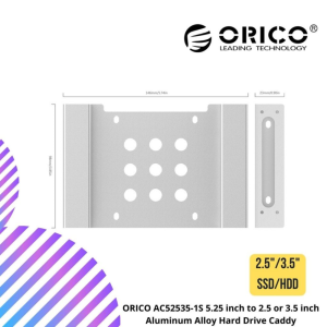 online-img-98.png ORICO AC52535-1S 5.25 inch to 2.5 or 3.5 inch Aluminum Alloy Hard Drive Caddy
