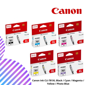 Canon Ink CLI-781XL Black / Cyan / Magenta / Yellow / Photo Blue
