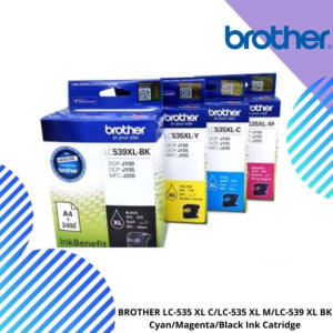 BROTHER LC-539 XL BK/LC-535 XL C/LC-535 XL M/LC-535 XL Y Cyan/Magenta/Black/Yellow Ink Cartridge