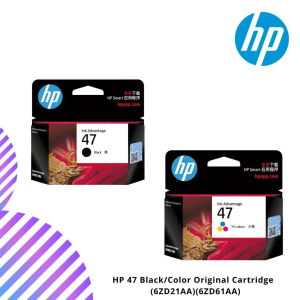 HP 47 Black/Color Original Cartridge  (6ZD21AA)(6ZD61AA)