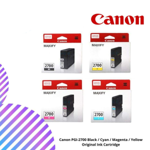 Canon PGI-2700 Black / Cyan / Magenta / Yellow Original Ink Cartridge