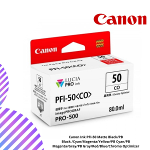 Canon Ink PFI-50 Matte Black/PB Black /Cyan/Magenta/Yellow/PB Cyan/PB Magenta/Gray/PB Gray/Red/Blue/Chroma Optimizer