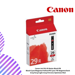 Canon Ink PGI-29 Matte Black/PB Black/Cyan/Magenta/Yellow/PB Cyan/ PB Magenta/Dark Gray/Gray/Light Gray/Chroma Optimizer/Red