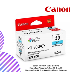 Canon Ink PFI-50 Matte Black/PB Black /Cyan/Magenta/Yellow/PB Cyan/PB Magenta/Gray/PB Gray/Red/Blue/Chroma Optimizer