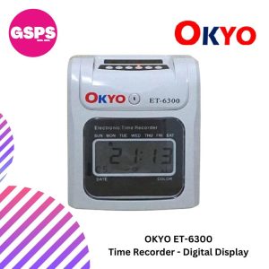 OKYO ET-6300 Time Recorder - Digital Display