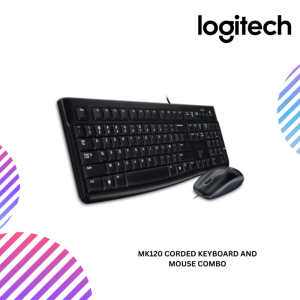 LOGITECH MK120 Corded Keyboard and Mouse Combo