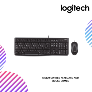 LOGITECH MK120 Corded Keyboard and Mouse Combo