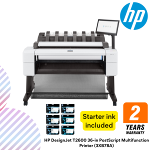 HP DesignJet T2600 36-in PostScript Multifunction Printer (3XB78A)