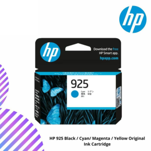 HP 925 Black / Cyan/ Magenta / Yellow Original Ink Cartridge