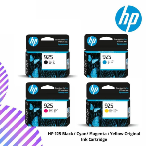 HP 925 Black / Cyan/ Magenta / Yellow Original Ink Cartridge