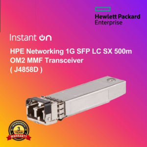 HPE Networking 1G SFP LC SX 500m OM2 MMF Transceiver ( J4858D )