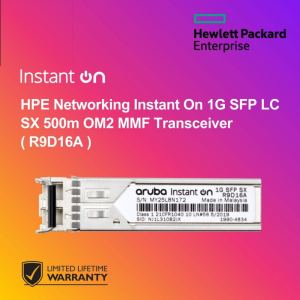 HPE Networking Instant On 1G SFP LC SX 500m OM2 MMF Transceiver ( R9D16A )