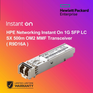 HPE Networking Instant On 1G SFP LC SX 500m OM2 MMF Transceiver ( R9D16A )