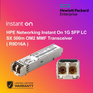 HPE Networking Instant On 1G SFP LC SX 500m OM2 MMF Transceiver ( R9D16A )