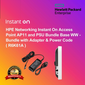 HPE Networking Instant On Access Point AP11 and PSU Bundle Base WW - Bundle with Adapter & Power Code ( R6K61A )