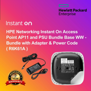 HPE Networking Instant On Access Point AP11 and PSU Bundle Base WW - Bundle with Adapter & Power Code ( R6K61A )