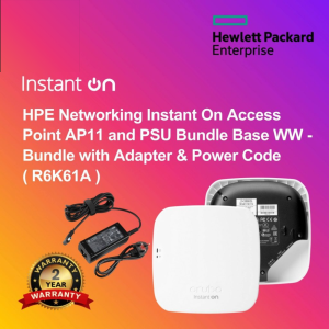HPE Networking Instant On Access Point AP11 and PSU Bundle Base WW - Bundle with Adapter & Power Code ( R6K61A )