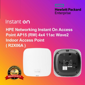 HPE Networking Instant On Access Point AP15 (RW) 4x4 11ac Wave2 Indoor Access Point ( R2X06A )