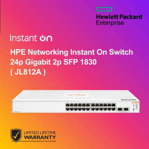 HPE Networking Instant On Switch 24p Gigabit 2p SFP 1830 ( JL812A )