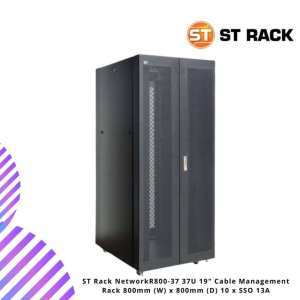 ST Rack NetworkR800-37 37U 19" Cable Management Rack 800mm (W) x 800mm (D) 10 x SSO 13A