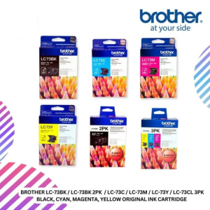 BROTHER LC-73BK / LC-73BK 2PK  / LC-73C / LC-73M / LC-73Y / LC-73CL 3PK Black, Cyan, Magenta, Yellow Original Ink Cartridge