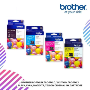 BROTHER LC-77XLBK / LC-77XLC / LC-77XLM / LC-77XLY  Black, Cyan, Magenta, Yellow Original Ink Cartridge