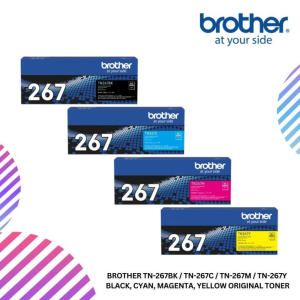 BROTHER TN-267BK / TN-267C / TN-267M / TN-267Y  Black, Cyan, Magenta, Yellow Original Toner