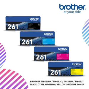 BROTHER TN-261BK / TN-261C / TN-261M / TN-261Y Black, Cyan, Magenta, Yellow Original Toner