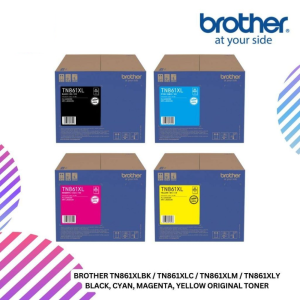 BROTHER TN861XLBK / TN861XLC / TN861XLM / TN861XLY Black, Cyan, Magenta, Yellow Original Toner