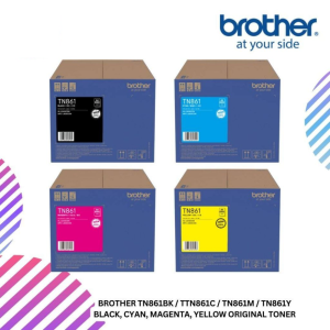 BROTHER TN861BK / TN861C / TN861M / TN861Y Black, Cyan, Magenta, Yellow Original Toner