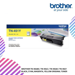 BROTHER TN-451BK / TN-451C / TN-451M / TN-451Y  Black, Cyan, Magenta, Yellow Original Toner