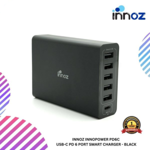 Innoz InnoPower PD6C  USB-C PD 6 Port Smart Charger - Black
