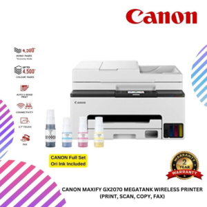 CANON MAXIFY GX2070 MegaTank Wireless Printer (Print, Scan, Copy, Fax)