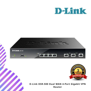 D-Link DSR-500 Dual WAN 4-Port Gigabit VPN Router