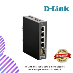 D-Link DIS-100G-5SW 5-Port Gigabit Unmanaged Industrial Switch