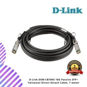 D-Link DEM-CB700S 10G Passive SFP+ Twinaxial Direct Attach Cable, 7 meter