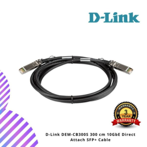 D-Link DEM-CB300S 300 cm 10GbE Direct Attach SFP+ Cable